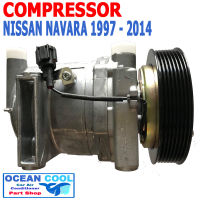 คอมเพรสเซอร์ นิสสัน นาวารา ปี 1997 ถึง 2014 COM0040 Compressor Nissan Navara พ.ศ. 2540 ถึง 2557  คอมแอร์รถยนต์ คอมแอร์ คอมเพลสเซอร์  คอม แอร์ 1998 1999 2000 2001 2002 2003 2004 2005 2006 2007 2008 2009 2010 2011 2012 2013 2014