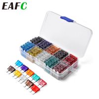 100/50Ps Profile Medium Size Blade Type Car Fuse Assortment Set Auto Car Truck 2.5/3/5/7.5/10/15/20/25/30/35A Fuse with Box Clip LED Strip Lighting