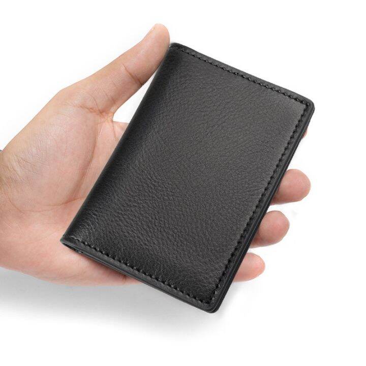 layor-wallet-กระเป๋าหนังแท้สำหรับผู้ชาย-กระเป๋าขนาดเล็กนิ่มหนังพับกระเป๋าสตางค์ที่ใส่บัตรบัตรเครดิตขนาดเล็กบางเฉียบผู้หญิง