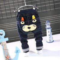 เด็กผู้ชายกางเกงขายาวรูปแบบการเผาน่ารักแฟชั่นสามสี 5 Size ใส่ได1-5 ปี Boys trousers, burning pattern, cute, fashion, three colors, 5 Size, can wear 1-5 years