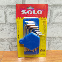 SOLO No.904 MM กุญแจตัวแอล กุญแจหกเหลี่ยม ประแจตัวแอล ประแจหกเหลี่ยม 13 ชิ้น หัวตัด