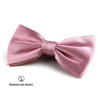 GIORGIO DEL SARTO Two-Fold Silk Bow Tie โบว์ไทผ้าไหมสองจีบ