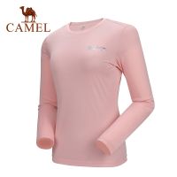 CAMEL เสื้อลําลองแฟชั่นสําหรับสตรีแขนยาวคอกลมพิมพ์ลาย 5211042✢☼