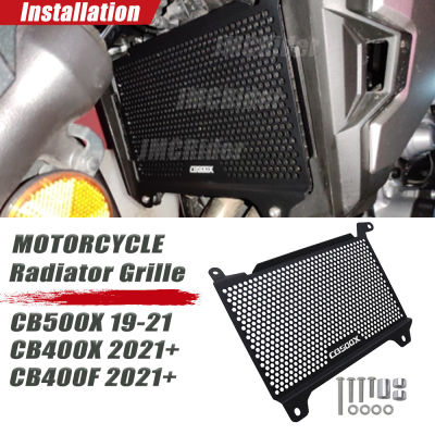 สำหรับฮอนด้า CB500X CB 500X 2019 2020 2021 CB400X/CB400F 2019 + อุปกรณ์มอเตอร์ไซค์หม้อน้ำกระจังยามป้องกันย่างปก