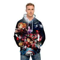 3D Cool New Arrival Demon Slayer Kimetsu No Yaiba Hooded Sweatshirt Fashion Trend Style New 3D Cool Womenmen Winter Hoodies