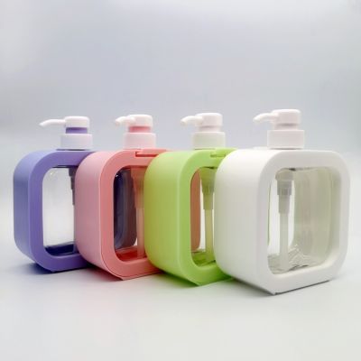 【CW】 5Colors Dispensers Refillable Shampoo Shower Gel Holder Dispenser Bottl