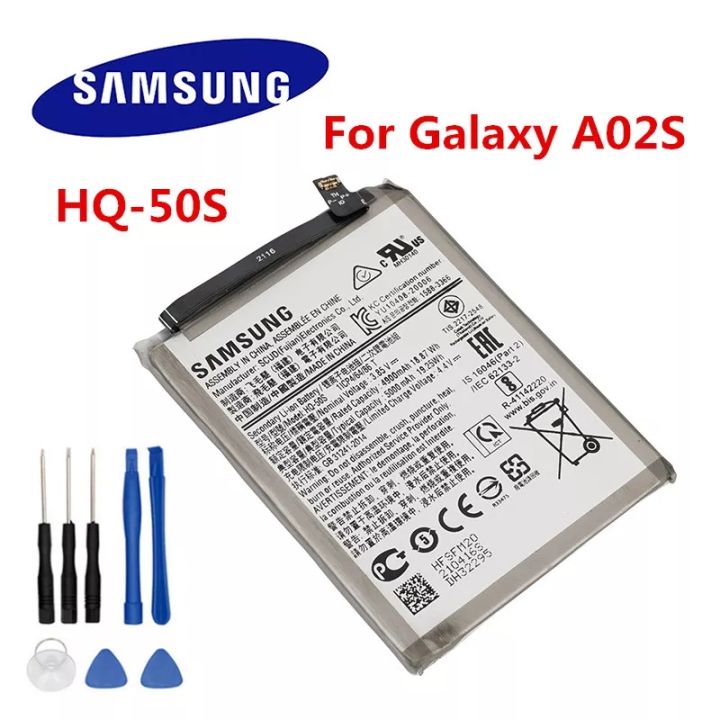 แบตเตอรี่-samsung-galaxy-a02s-m02sm025-hq-50s-5000mah-ประกัน-3-เดือน-แถมฟรีชุดถอด