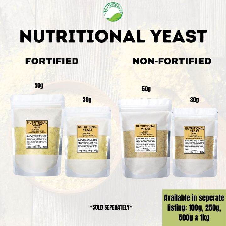 NUTRITIONAL YEAST (Fortified and Nonfortified) Keto Low carb approved