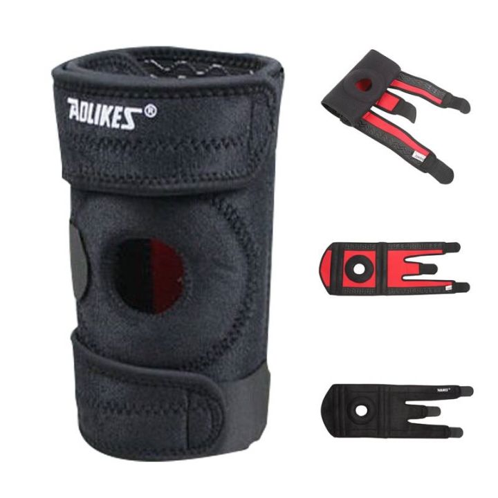 1pc-knee-adjustable-sports-leg-support-brace-wrap-protector-pads-sleeve-cap-patella-guard-spring-bars