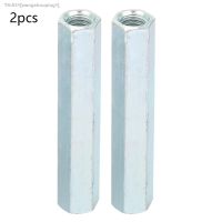 ☂﹉۩ 2Pcs M8 x 66 Long Rod Nuts Carbon Steel Coupling Hex Sleeve Nut Standoff Connection Thread nut Fastener tornillo