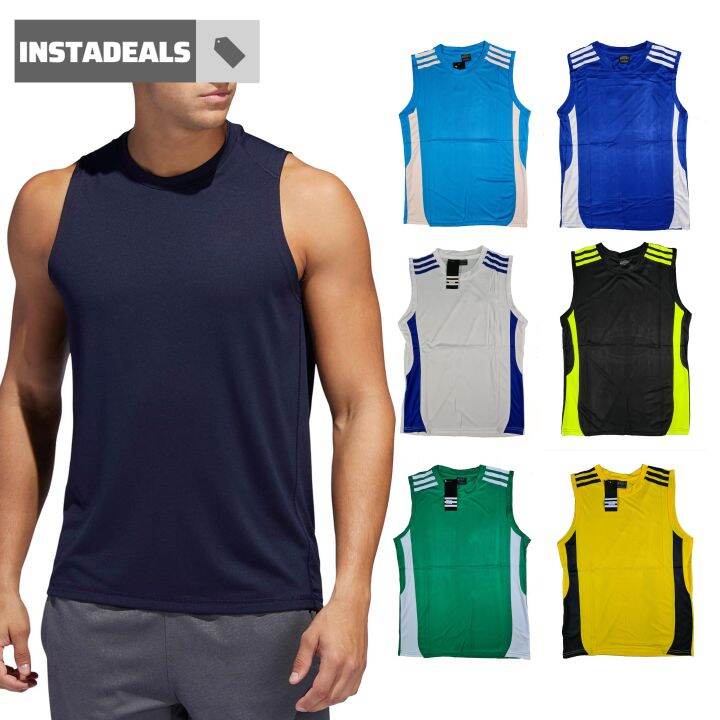 Unisex Plain Dri Fit Quick Dry Muscle Sando l Running Muscle Tee l ...