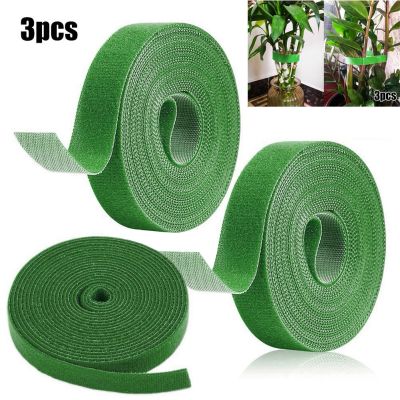 3 Rolls Plant Ties Nylon Plant Bandage Garden Plant Shape Support Tape Hook Loop Ultra Thin Velcro Tie Gardening Accessories Adhesives Tape