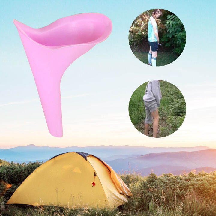 Urination Funnel Travel Urinal Cup with Bottle Silicone Portable Easy