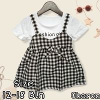 Cheron 22776-ชุดเดรสเด็กผู้หญิง,ชุดเดรส Baju Bayi Perempuan เด็กแรกเกิดตัวละครตลกอายุ12ถึง18เดือนล่าสุดราคาถูก Kekinian สามารถใช้ได้กับถนนท่องเที่ยวพักผ่อนผ้าฝ้ายสีดำเสื้อเจอร์ซีย์สี