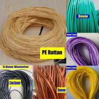 500g Round PE Rattan Material Roll Home Handmade Weaving Plastic Rattan Knit Repair Chair Table Basket Decor