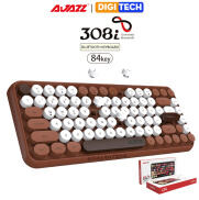 AJAZZ 308i Bàn phím không dây màu chocolate siêu đẹp dùng được cho Windows