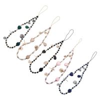 Trendy Phone Strap Mobile Phone Chain Crystal Bead Anti-Lost Cellphone Rope Hanging Cord Gift For Women Phone Accessories Phone Charms