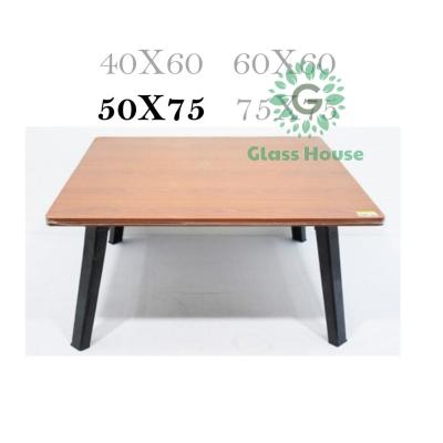 โต๊ะญี่ปุ่นลายไม้สีบีช/เมเปิ้ล ขนาด 50x75 ซม. (20×30นิ้ว) ขาพลาสติก ขาพับได้ gh gh gh99