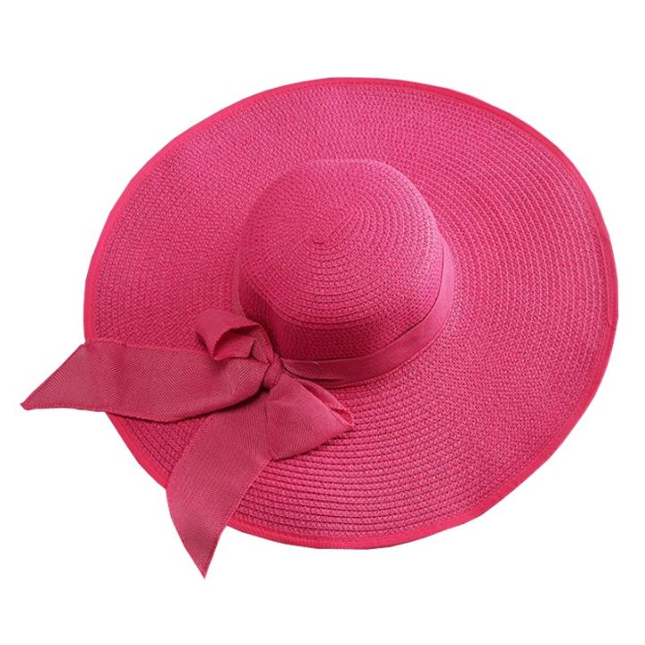hot-24colors-womens-sun-straw-hat-wide-brim-upf-50-summer-hat-foldable-roll-up-floppy-beach-hats-for-women-big-bowknot