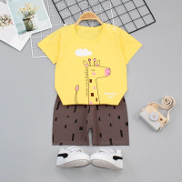 พร้อมส่งจากไทย MELON TOO ชุดเสื้อยืดเด็กกางเกงเด็ก แขนสั้น 100% cotton ใส่สบาย ไม่ร้อน Summer childrens short-sleeved T-shirt set (SIZE 80-130 ) 1 SET.