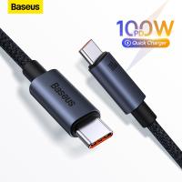 Baseus USB Cable PD 100W USB C to Type C Fast Charger Cable for Xiaomi Samsung MacBook iPad 5A Mobile Phone Cord USB Cable TypeC