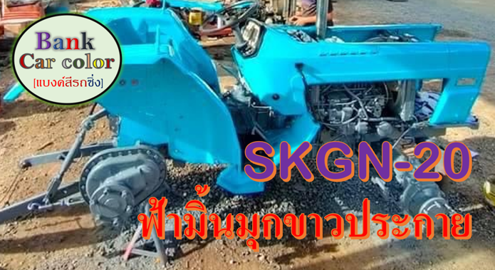 สีพ่นรถยนต์-2k-ฟ้ามิ้นมุกขาวประกาย-skgn-20