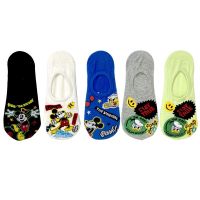 4 Pairs Summer Disney Cartoon Women Socks Mickey Donald Cotton Socks Kawaii Invisible Non-slip Short Sock Harajuku Cute Socks Socks Tights