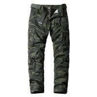 CODluba03411 High Quality Casual Pants Men Military Tactical Joggers Camouflage Cargo Pants Multi-Pocket Fashions Black Army Pants 5-color