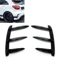 ฝาครอบแต่ง Bemper Belakang สำหรับ Mercedes Benz A Class W176 A200 A250 A260สติกเกอร์ท้ายรถสีดำ A45 Amg สายบริเวณขอบปีกสปอยเลอร์