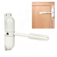 White Spring Closing Door Zinc Alloy Adjustable Surface Mounted Automatic Door Closer Fire Rated Door Stopper Door Hardware