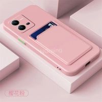 Casing ponsel untuk Vivo X80 lite 5g V25 V25E pelindung ponsel 2022 simpel multiwarna kulit dengan tas kartu