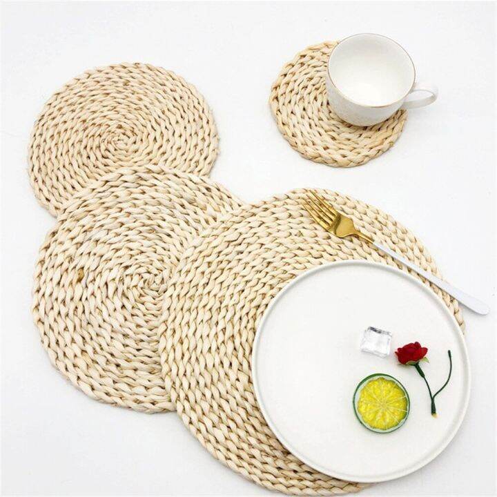 natural-corn-straw-woven-dining-table-mats-pad-rattan-placemats-non-slip-heat-insulation-coffee-cup-coasters-kitchen-accessories