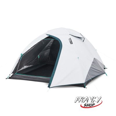 [พร้อมส่ง] เต็นท์ตั้งแคมป์ สำหรับชาวแคมป์มือใหม่ CAMPING TENT MH100 FRESH & BLACK 3 PERSON