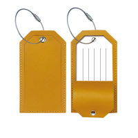 Travel Accessories PU Leather Holder Tag Name Label Baggage Travel Fashion