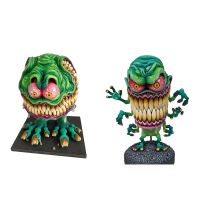 Resin Statue Angry Big Mouth Statue Crafts Halloween Ornament Sculpture for Lawn Home Decoration