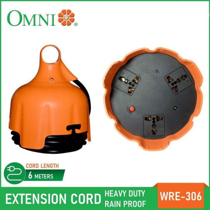 Heavy Duty RainProof Extension Cord 6 Meter Cord Length 3750W 15A 250V