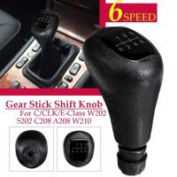 THLT0B 6 Speed Manual Leather Gear Shift Knob Shifter Lever for Mercedes Benz C Class W202 CLK Class W208 E Class W210