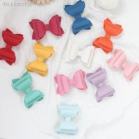 ❐▽ 3in 2PCS Daily Hairgrips Solid Color Leather Girls Bows Hairpins Headwear Side Hair Clips For BB Kids Boutique Hair Accessories