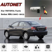 กล้องมองหลัง AUTONET HD Night Vision สำหรับ TOYOTA Yaris Sedan MK2 2007 ~ 2013 CCDกล้องส่องป้ายทะเบียน