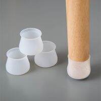 hotx【DT】 4/8pcs Silicone Rectangle Round Leg Caps Feet Table Covers Wood Floor Protectors