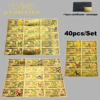 Clarissali All Styles Anime Banknote Sets Card 24k Gold Plated