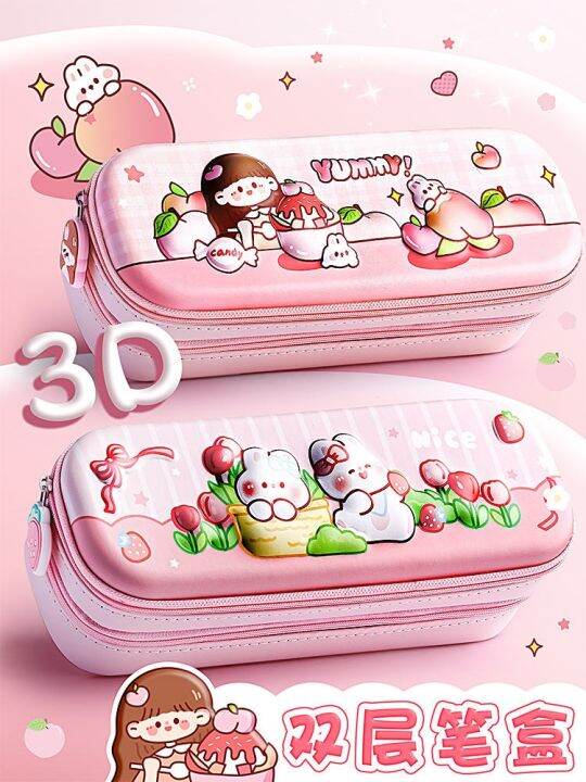 stationery-box-pencil-case-pencil-case-for-girls-cute-for-primary-school-students-kindergarten-children-s-pencil-case-first-grade-internet-celebrity-cartoon-creative-boy-multi-functional-boy-s-canvas-