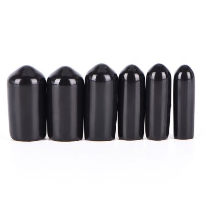 10PCS 3-8mm End Cap PVC Plastic Cable Wire Thread Waterproof Cover Vinyl End Cap PVC Rubber Steel Pole Tube Pipe Protecting