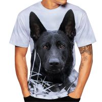 เยอรมันเชพเพิร์ด Rottweiler เสื้อยืดสัตว์พิมพ์ 3D Street Wear ผู้ชายแฟชั่นพลัสขนาดเสื้อยืดเสื้อผ้าด้านบน