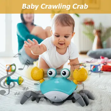 Baby Toys Infant Crawling Crab: Tummy Time Toy Gifts 3 4 5 6 7 8 9