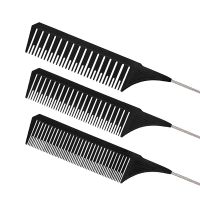 Hairdressing Comb Steel Tip Tail Comb Highlighting Hair Comb Hair Salon Hair Salon Barber Shop Anti-Static Hair Cutting Comb