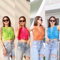 Spring summer crop ?(370฿ฟรีส่ง) เสื้อครอปผ้าซีทรูย่น ทางร้านทำมา 2 ไซซ์นะค่ะ มี size s, m ทรงสวยพอดีตัว ผ้านิ่มยืดหยุ่น