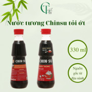 Nước tương Chinsu tỏi ớt chai 330ml