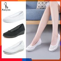 COD ❇ The Outline Shop27dgsd6gfd 2018 New Canvas nurse shoes Solid Women Platform Casual Shoes Breathable Flat