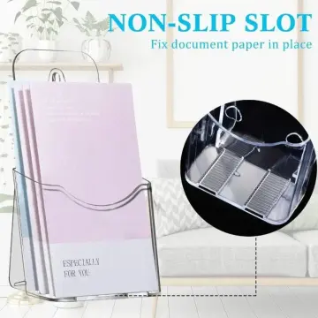 Acrylic A6 Portrait Counter Clear Up Sign Menu Leaflet Flyer Poster Holder  Display Stand